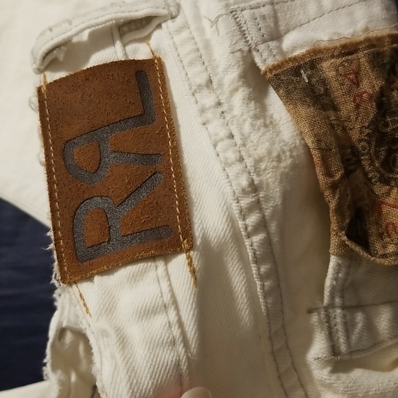 Ralph Lauren Slim Fit NWT White RRL 27x34 Vintage Distressed - Picture 8 of 17
